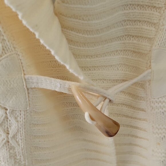 Vintage Chaps Cream Sleevles Cardiagan Sweater Vest Size XL - Picture 3 of 5